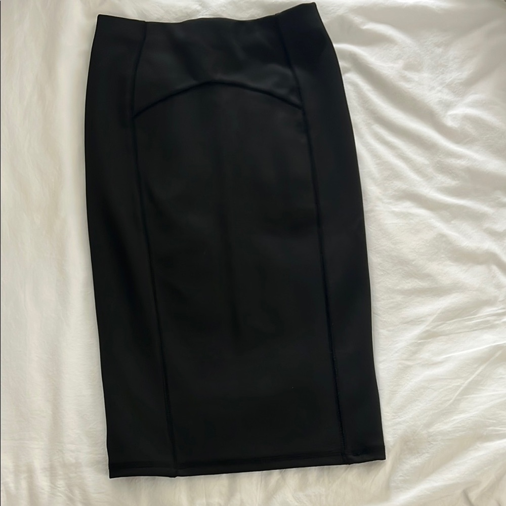 Zara Black Midi Pencil Skirt for Work